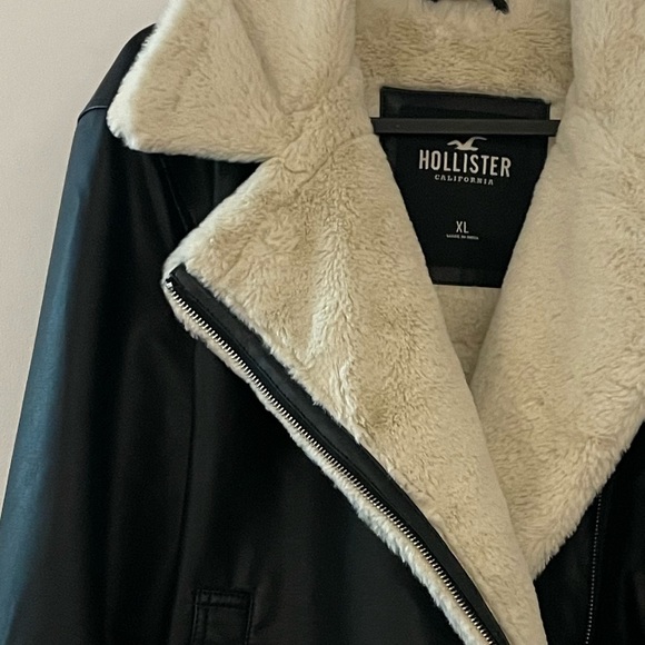 Hollister Leather Jacket - Picture 2 of 2